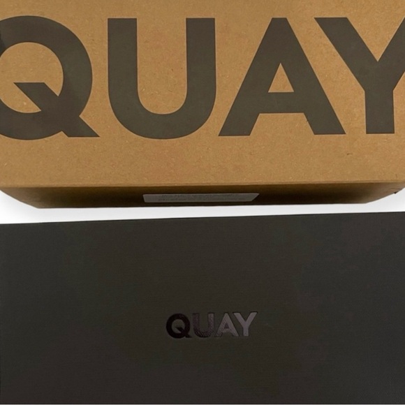 QUAY All In Sunglasses Tortoise Frame Brown Gradient Lenses Aviators Unisex NWT - Picture 15 of 16